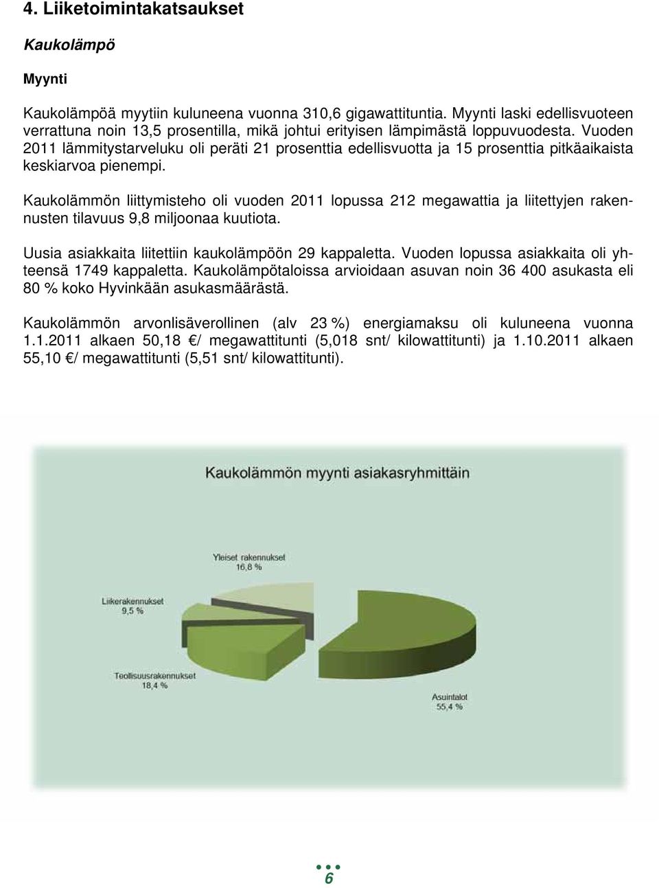 Vuoden 2011 lämmitystarveluku oli peräti 21 prosenttia edellisvuotta ja 15 prosenttia pitkäaikaista keskiarvoa pienempi.