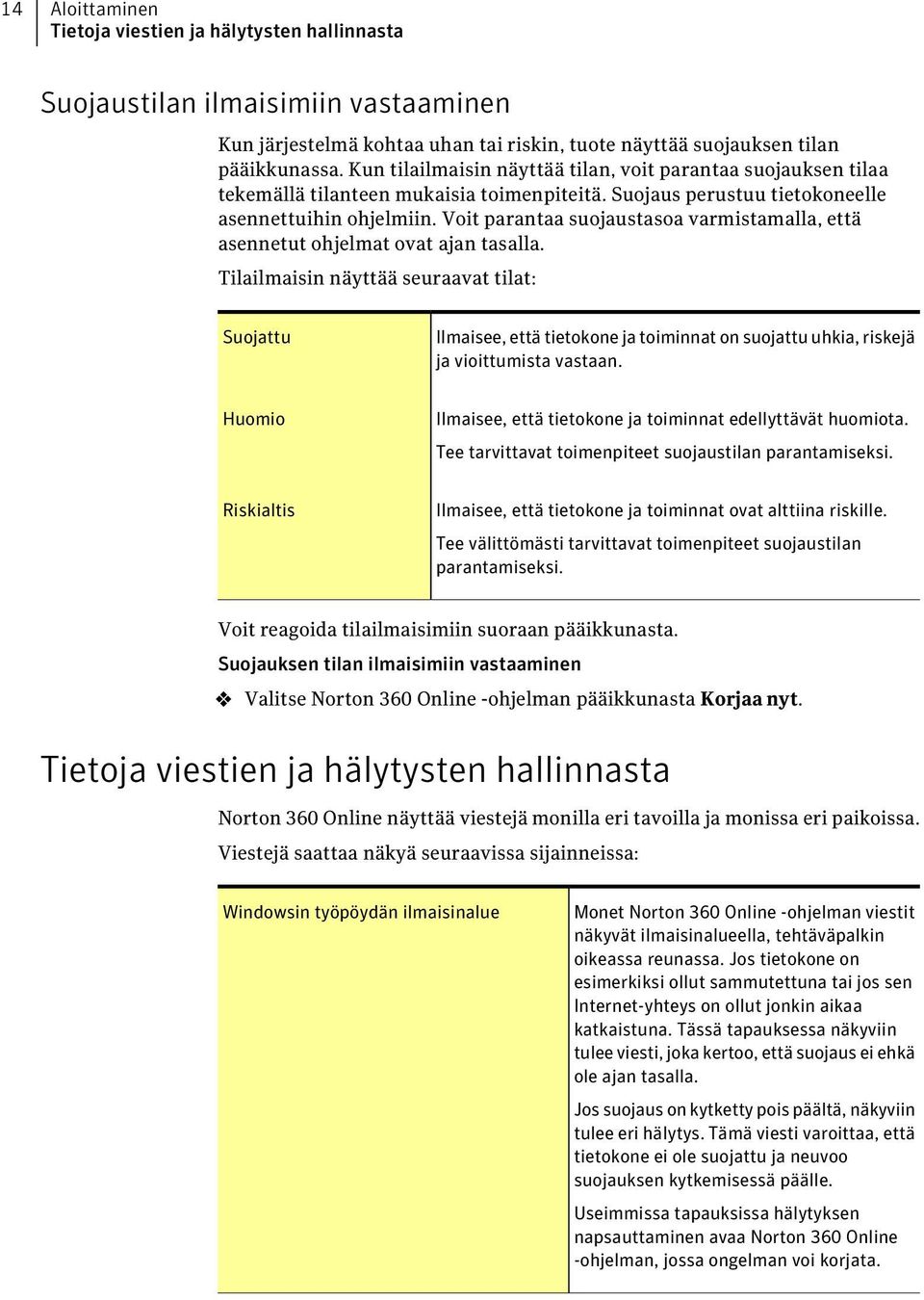 Voit parantaa suojaustasoa varmistamalla, että asennetut ohjelmat ovat ajan tasalla.