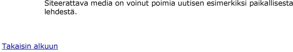 voinut poimia uutisen