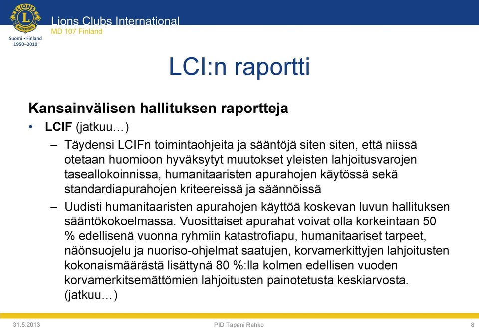 sääntökokoelmassa.