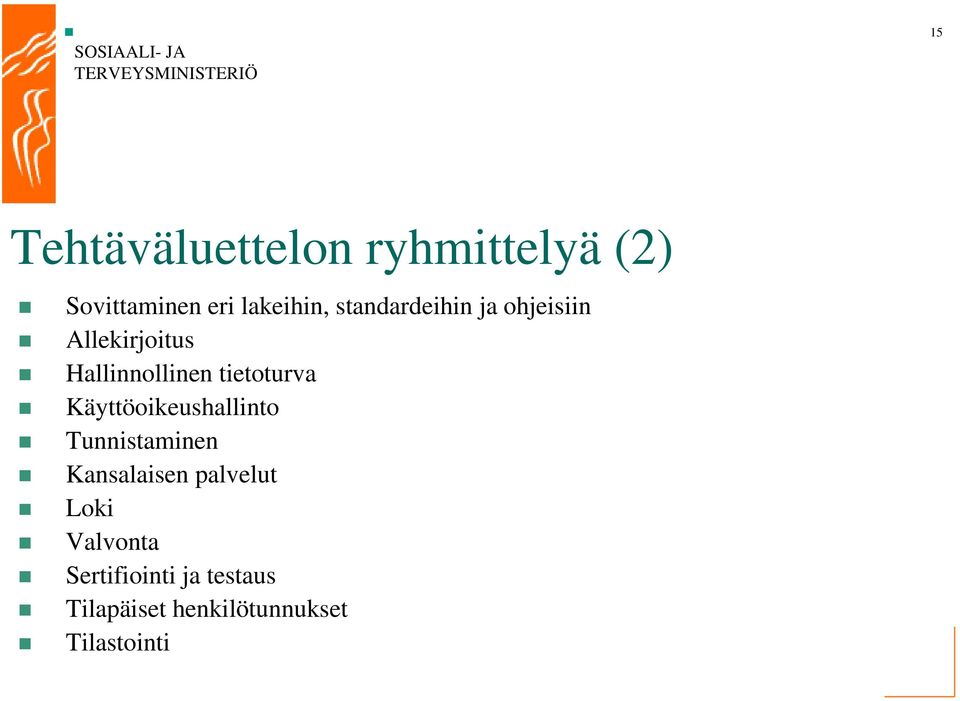 tietoturva Käyttöoikeushallinto Tunnistaminen Kansalaisen