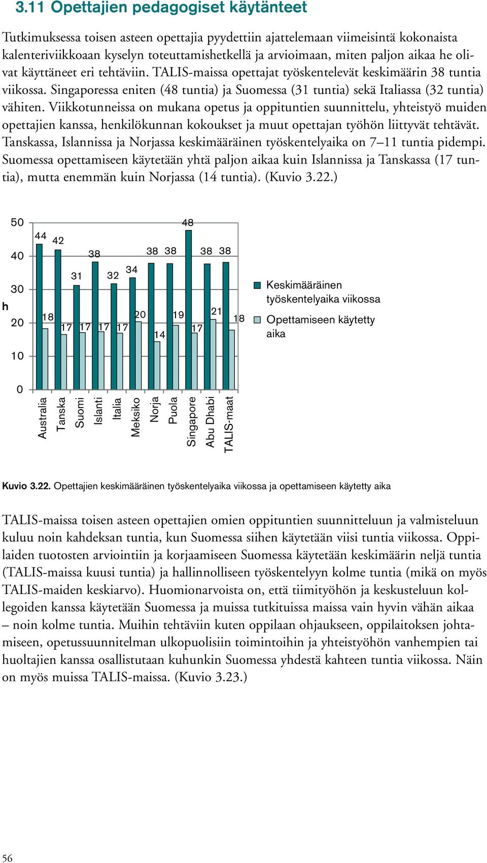 Viikkotunneissa on mukana opetus ja oppituntien suunnittelu, yhteistyö muiden opettajien kanssa, henkilökunnan kokoukset ja muut opettajan työhön liittyvät tehtävät.