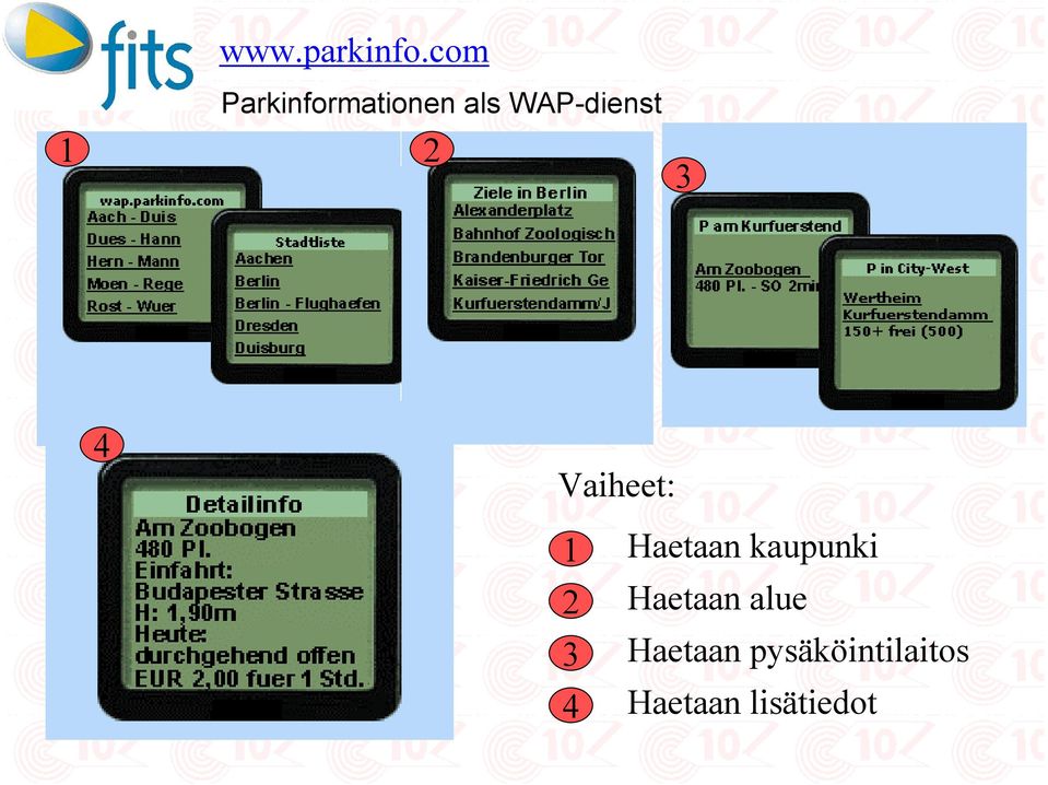 Parkmöglichkeiten 3 Die Details 4 Vaiheet: 1