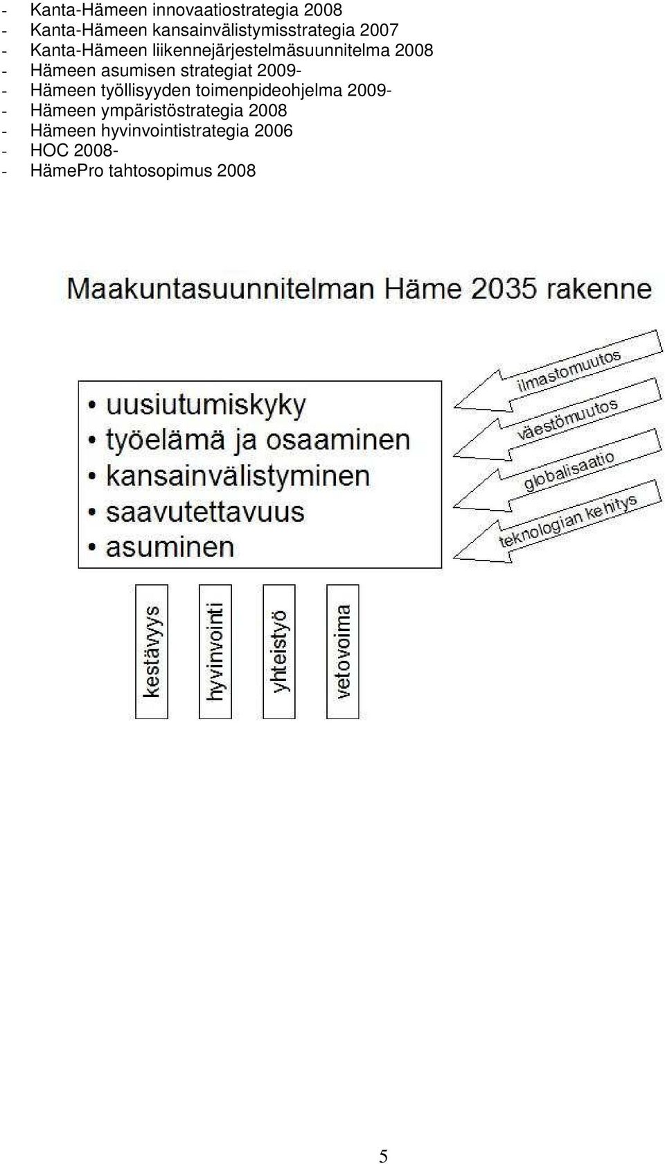 strategiat 2009- - Hämeen työllisyyden toimenpideohjelma 2009- - Hämeen