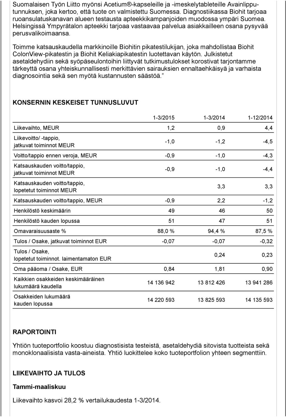 Helsingissä Ympyrätalon apteekki tarjoaa vastaavaa palvelua asiakkailleen osana pysyvää perusvalikoimaansa.