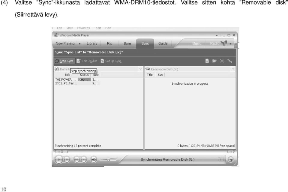WMA-DRM10-tiedostot.