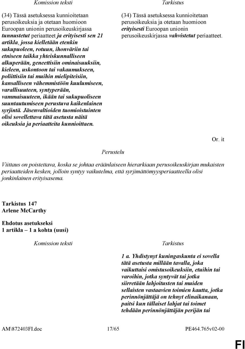 kansalliseen vähemmistöön kuulumiseen, varallisuuteen, syntyperään, vammaisuuteen, ikään tai sukupuoliseen suuntautumiseen perustuva kaikenlainen syrjintä.