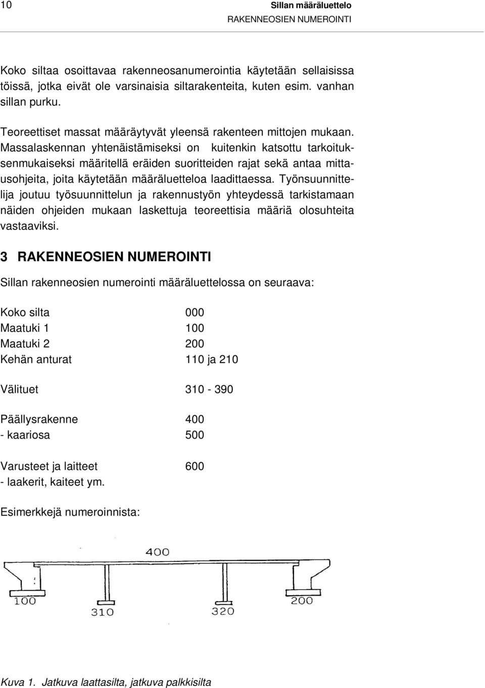 Massalaskennan yhtenäistämiseksi on kuitenkin katsottu tarkoituksenmukaiseksi määritellä eräiden suoritteiden rajat sekä antaa mittausohjeita, joita käytetään määräluetteloa laadittaessa.