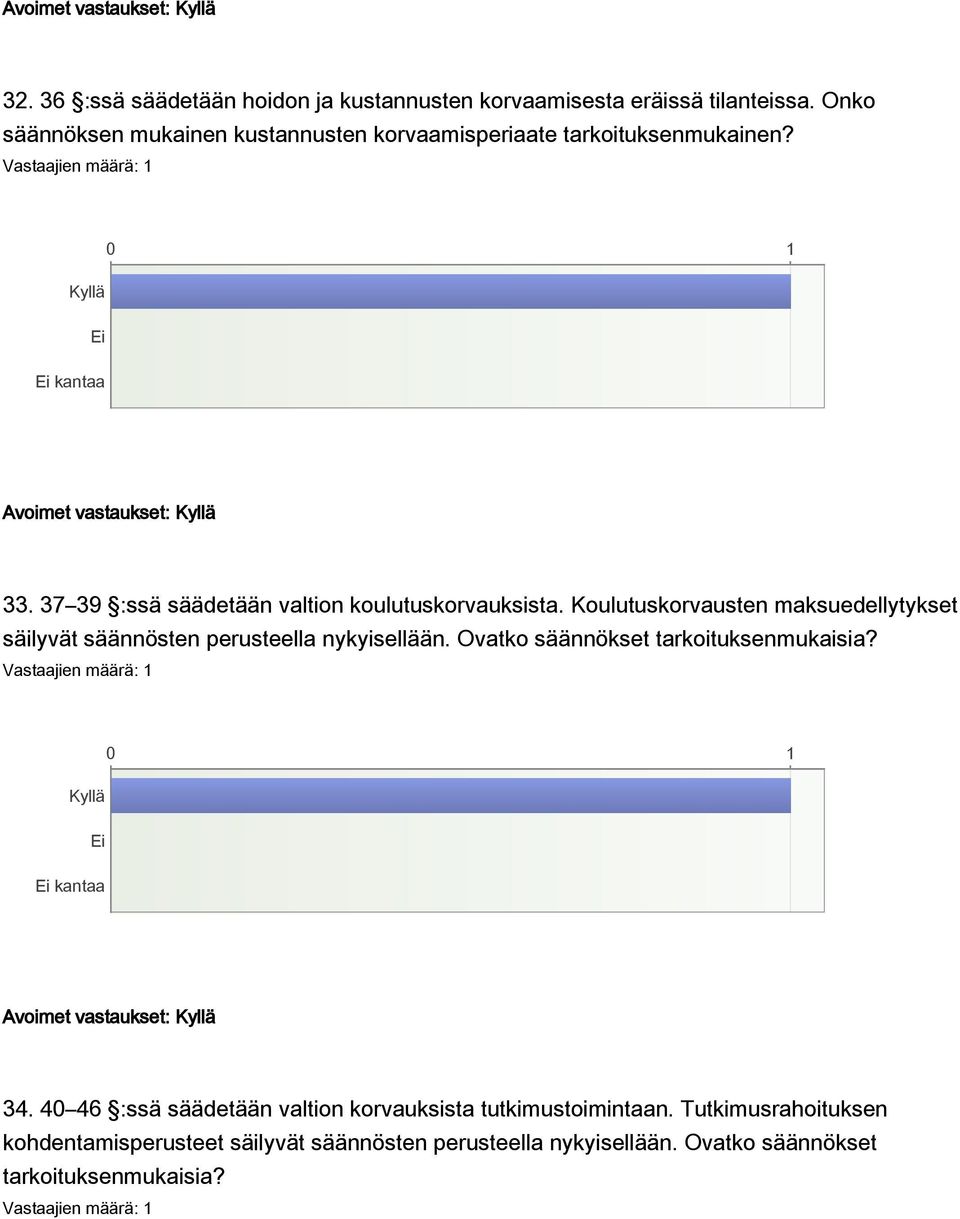 37 39 :ssä säädetään valtion koulutuskorvauksista. Koulutuskorvausten maksuedellytykset säilyvät säännösten perusteella nykyisellään.