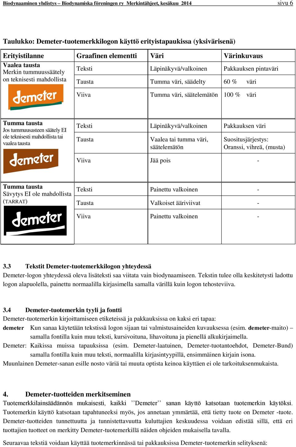 väri Tumma tausta Jos tummuusasteen säätely EI ole teknisesti mahdollista tai vaalea tausta Teksti Läpinäkyvä/valkoinen Pakkauksen väri Tausta Vaalea tai tumma väri, säätelemätön Suositusjärjestys: