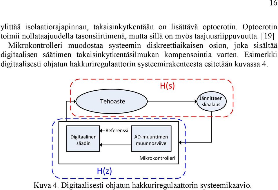 [9] Mikrokontrollri uodotaa ytin dikrttiaikain oion, joka iältää digitaalin äätin takaiinkytkntäilukan kopnointia vartn.