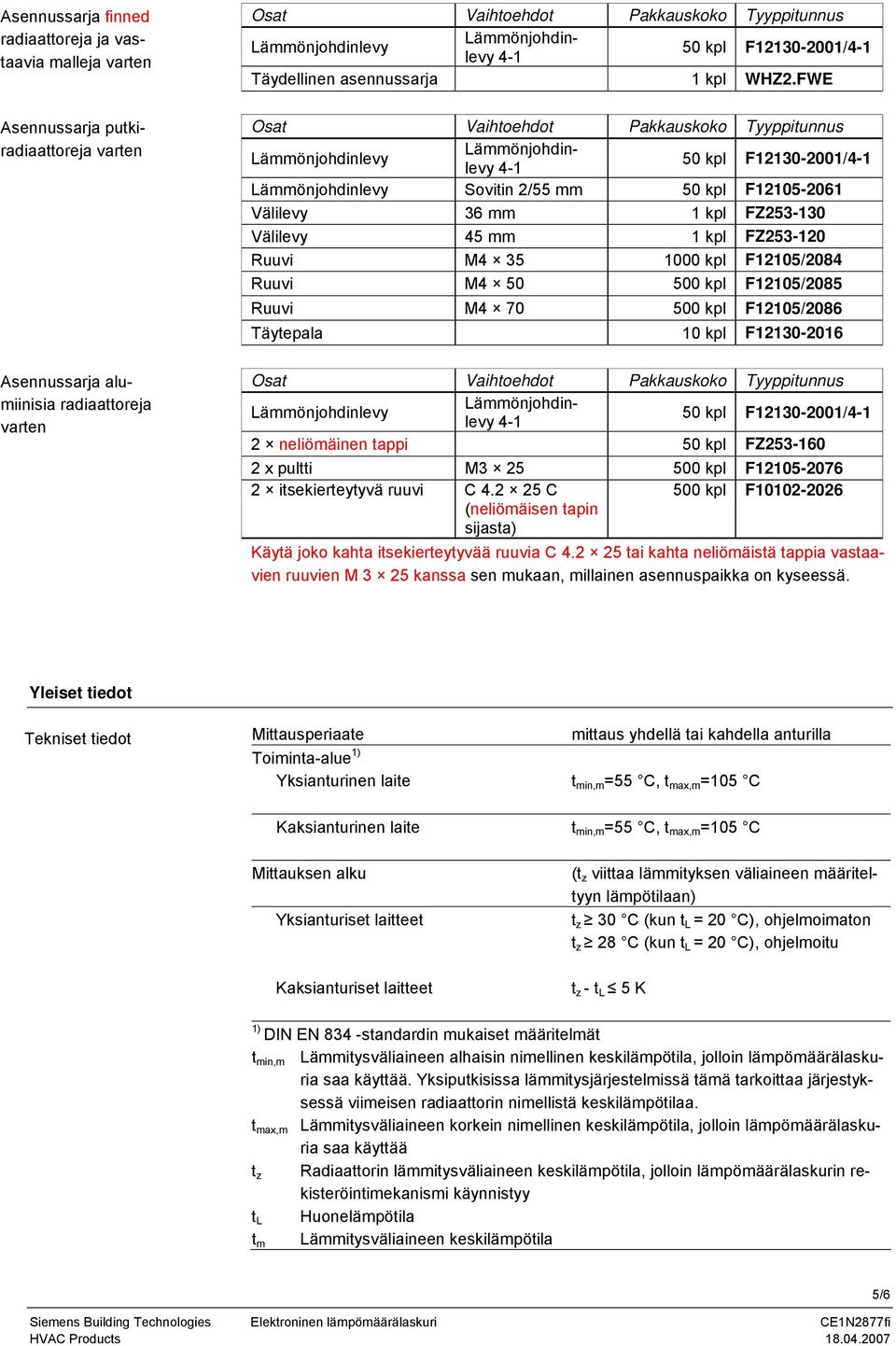 500 kpl F12105/2086 Täytepala 10 kpl F12130-2016 50 kpl F12130-2001/ 2 neliömäinen tappi 50 kpl FZ253-160 2 x pultti M3 25 500 kpl F12105-2076 2 itsekierteytyvä ruuvi C 4.