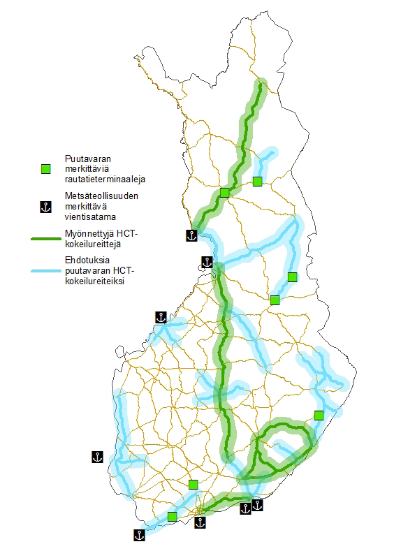 Ruotsin Transportstyrelsen (2014) on esittänyt, että maassa otettaisiin käyttöön uusi tien kantavuusluokka (bärighetsklass BK4), joka sallisi 74 tonnin yhdistelmillä liikennöinnin (nykyisin raja on