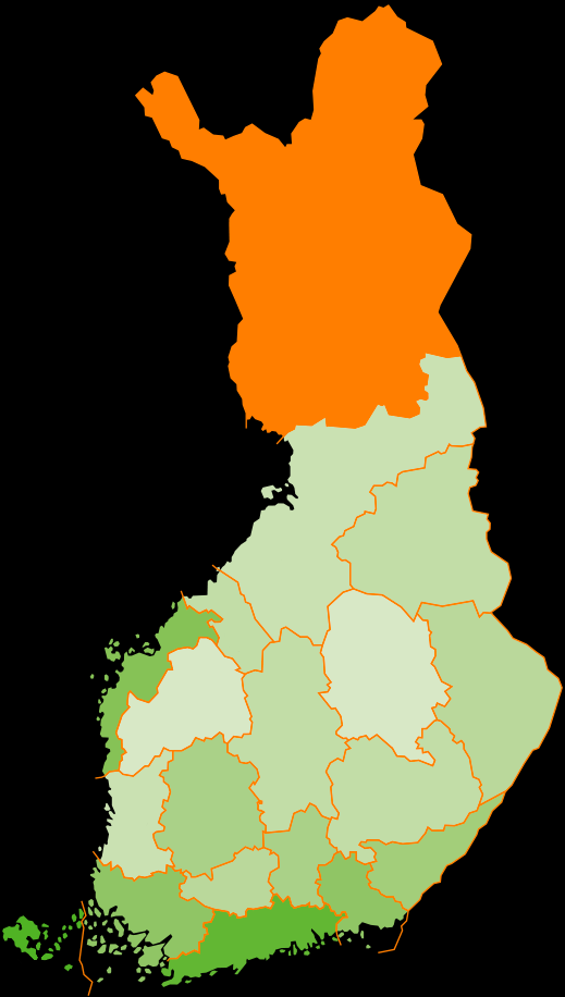 Maakunta Ulkomaan kansalaisten osuus väestöstä 2012 % väestöstä Ahvenanmaa 9,2 Uusimaa 6,5 Pohjanmaa 4,4 Kymenlaakso 3,5 Varsinais-Suomi 3,5 Etelä-Karjala 3,2 Päijät-Häme 2,8 Pirkanmaa 2,6 Kanta-Häme