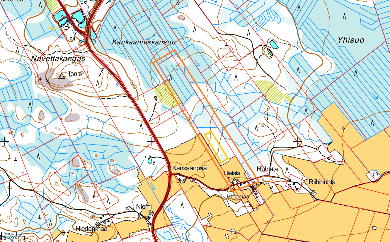 23 Kuvio 3. Kohde 2 Hietala (Maanmittauslaitos 2015.