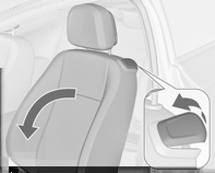 Istuimet, turvajärjestelmät 45 Säädettävä reisituki Vedä vivusta ja siirrä reisitukea. Sivutuki, OPC-versio Säädä istuimen ja selkänojan leveys kytkimillä henkilökohtaisten tarpeiden mukaan.