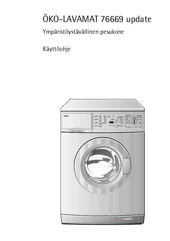 Yksityiskohtaiset käyttöohjeet ovat käyttäjänoppaassa Käyttöohje AEG-ELECTROLUX LAV76660 Käyttöohjeet AEG-ELECTROLUX LAV76660 Käyttäjän opas