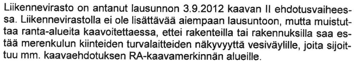 7. Liikennevirasto Lausunto 31