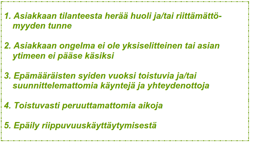 TUNNISTAMINEN Pilotoinnissa