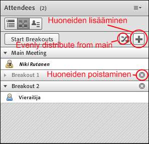 pienryhmiin 2(2) tai: jaa kaikki automaattisesti tasaisesti ryhmiin: Evenly