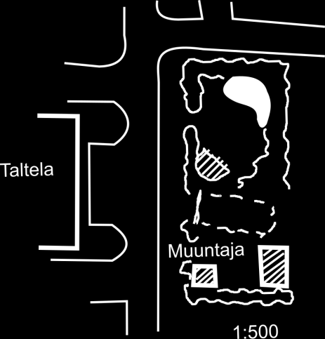 29 3.5.6 Taltelan vierenen istutusalue Istutusalueen (kuva 13.) kasvit on istutettu keväällä 1950. Istutuksiin on tehty pieniä muutoksia vuonna 1957. Kuva 13. Taltelan viereinen istutusalue. 1. Komealupiini.