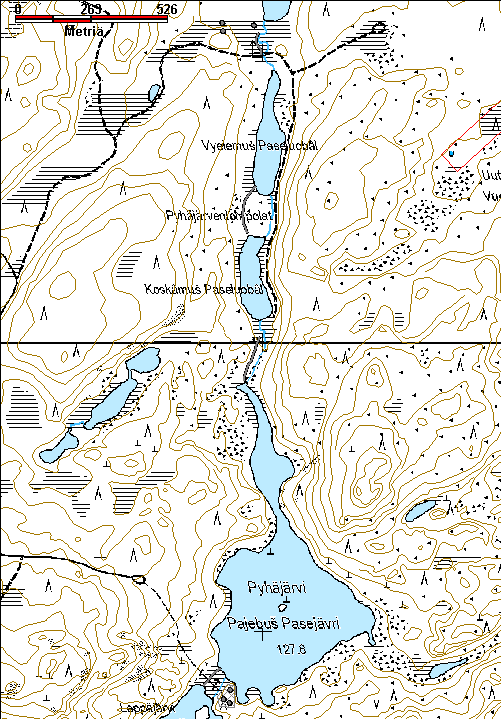 425 Kohdetyyppi: 13 Liikennekohteet Copyright: Metsähallitus 2008