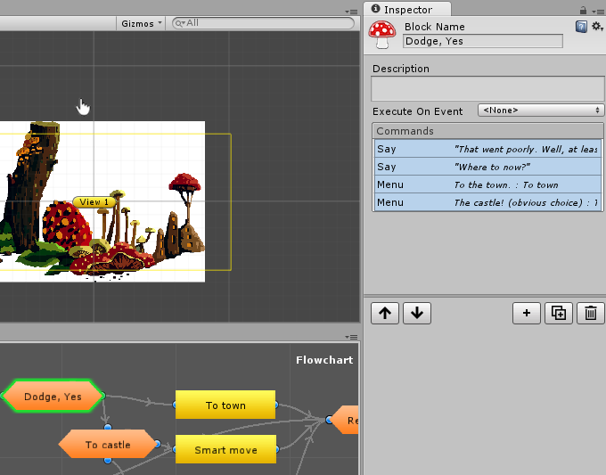 10 2.2 Fungus Fungus on ilmainen vapaan lähdekoodin lisäosa Unityyn. Fungus tuli saatavaksi Asset Storesta 4.6.2015 (Unity Technologies 2016a). Uusin versio on 25.7.2016 julkaistu 3.1.0. Funguksen keskeisimpiä toimintoja on dialogin ja valikoiden toteuttaminen peleissä.