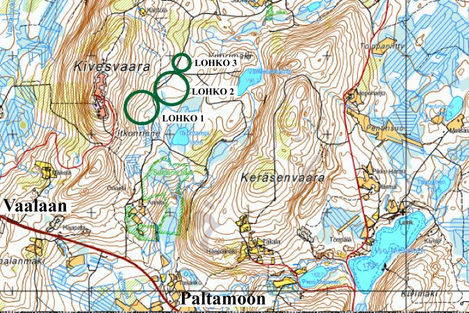 Koealue on vaaran itärinteellä (kuva 5) noin 21 metrin korkeudella merenpinnasta. Maatutkaluotausten perusteella pohjakallion syvyys maanpinnasta on noin 3,5 metriä ja maalaji on hiekkasilttimoreenia.