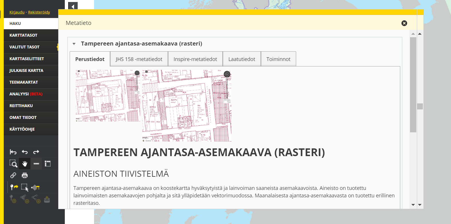 Metatieto- ja hakupalvelut Aineistojen ja palvelujen kuvailu Metatietojen luonti ja ylläpito yhdessä palvelussa