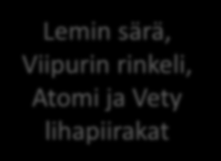 Maakuntien erikoisherkut Lapin Poron liha Lapin puikulaperuna krenikka, punainen hera leipäjuusto Ristiinnaulittu siika, porilainen Oulun rössypottu, majoneesikänkky, kärkkäri ohrarieska Tampereen