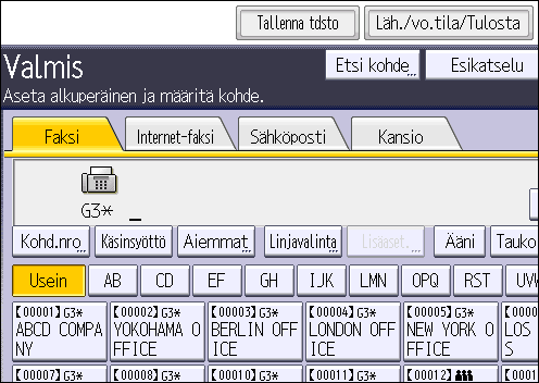 Asiakirjan tallentaminen Asiakirjan tallentaminen Voit lähettää ja tallentaa asiakirjan samanaikaisesti. Voit myös pelkästään tallentaa asiakirjan.