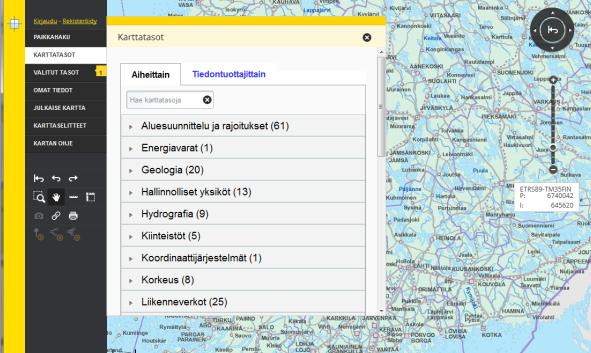 Oskari-ohjelmisto karttaliittymän ja palvelualustan toteuttamiseen Julkaistuja