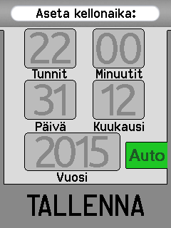 2.7 Kellonajan ja päivämäärän asettaminen Haski ilmoittaa hälytys- ja tapahtumaraportissaan tapahtuman ajan, joten se täytyy asettaa laitteen käyttöönoton yhteydessä.