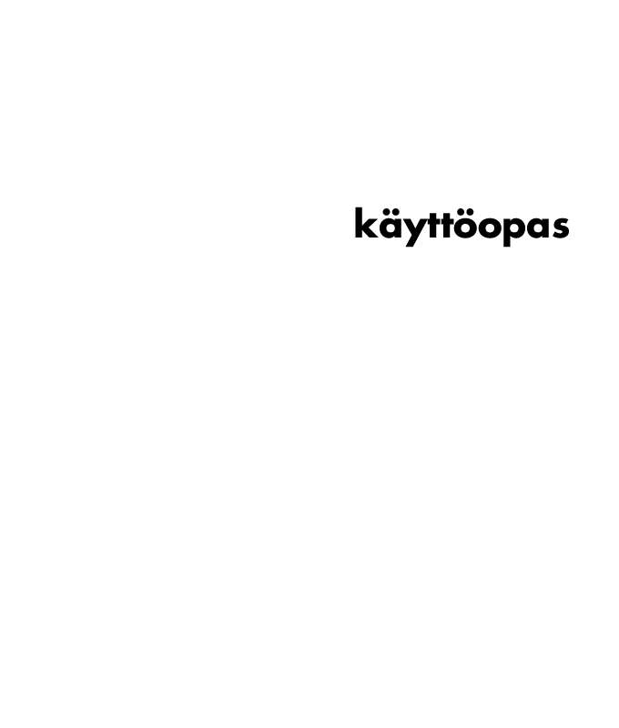 Yksityiskohtaiset käyttöohjeet ovat käyttäjänoppaassa Käyttöohje HP PAVILION T500 Käyttöohjeet HP PAVILION T500 Käyttäjän opas HP