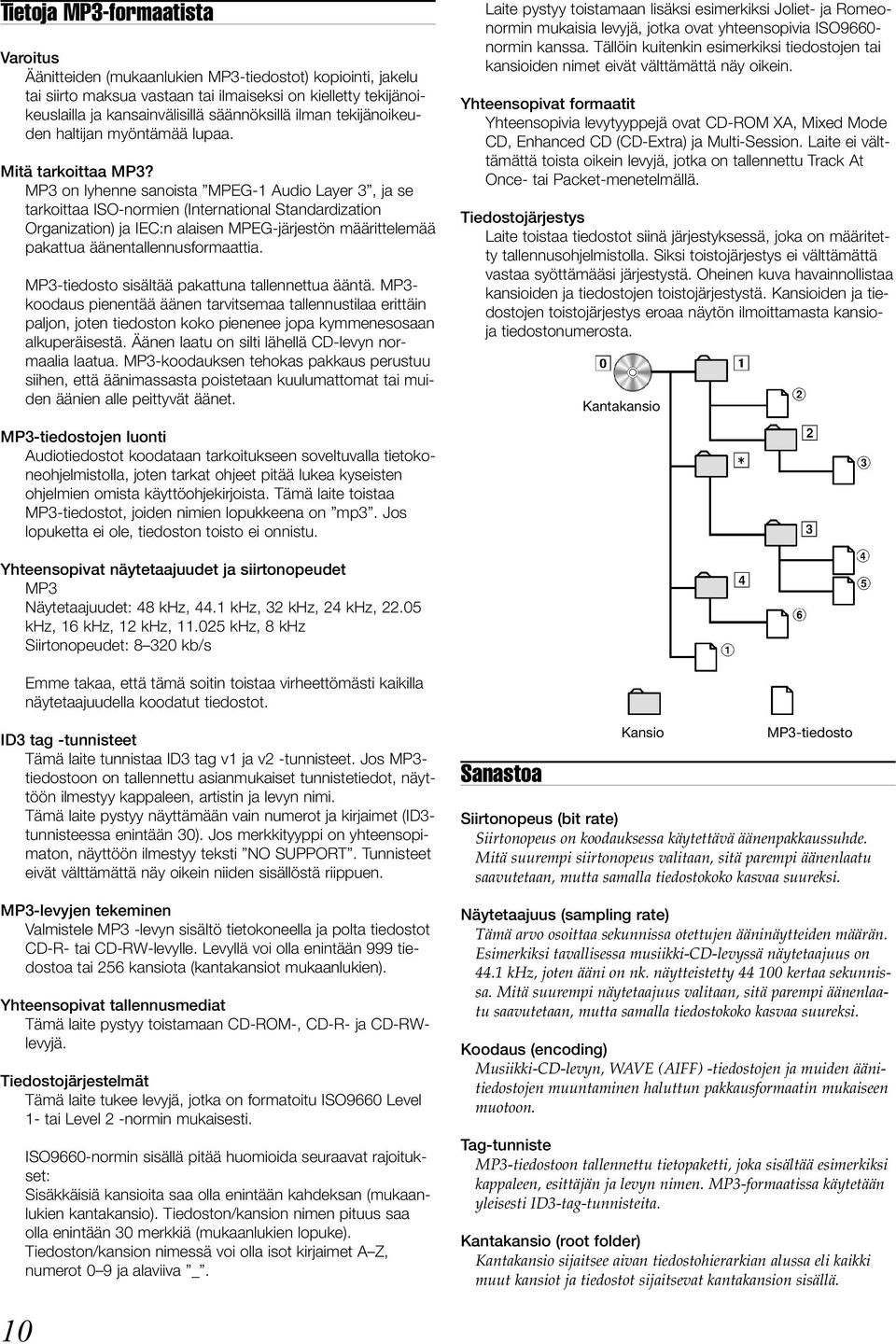 MP3 on lyhenne sanoista MPEG-1 Audio Layer 3, ja se tarkoittaa ISO-normien (International Standardization Organization) ja IEC:n alaisen MPEG-järjestön määrittelemää pakattua äänentallennusformaattia.