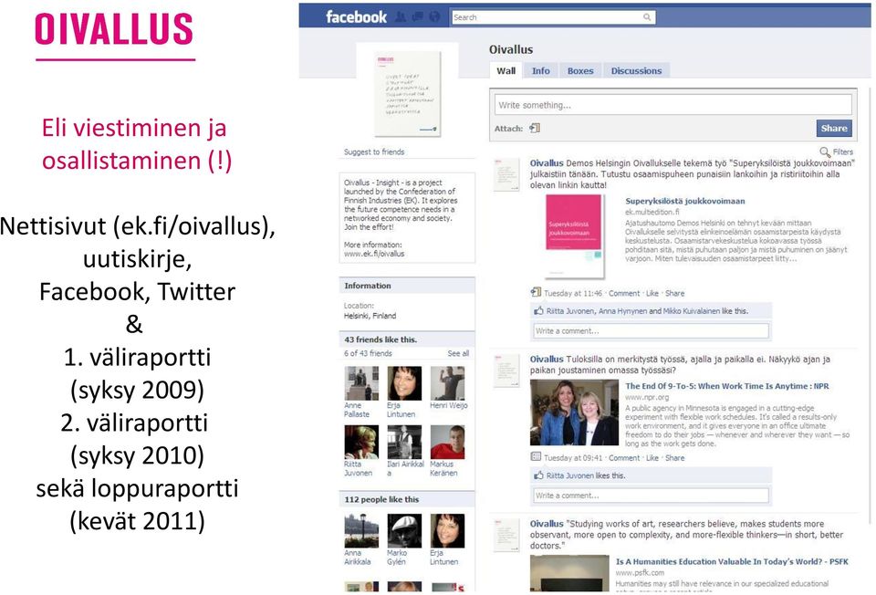 fi/oivallus), uutiskirje, Facebook, Twitter &