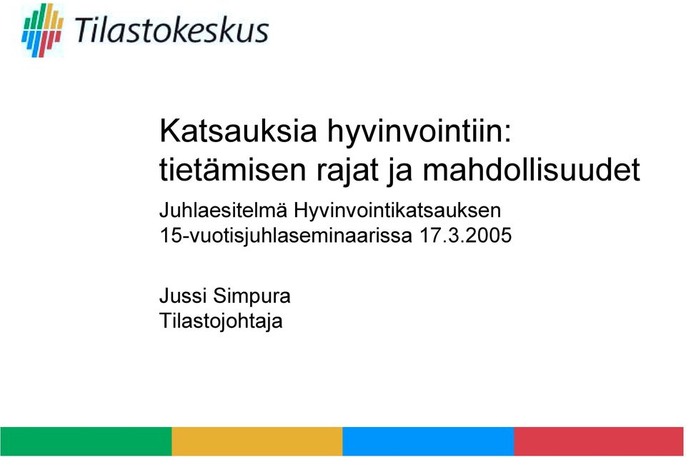 Hyvinvointikatsauksen