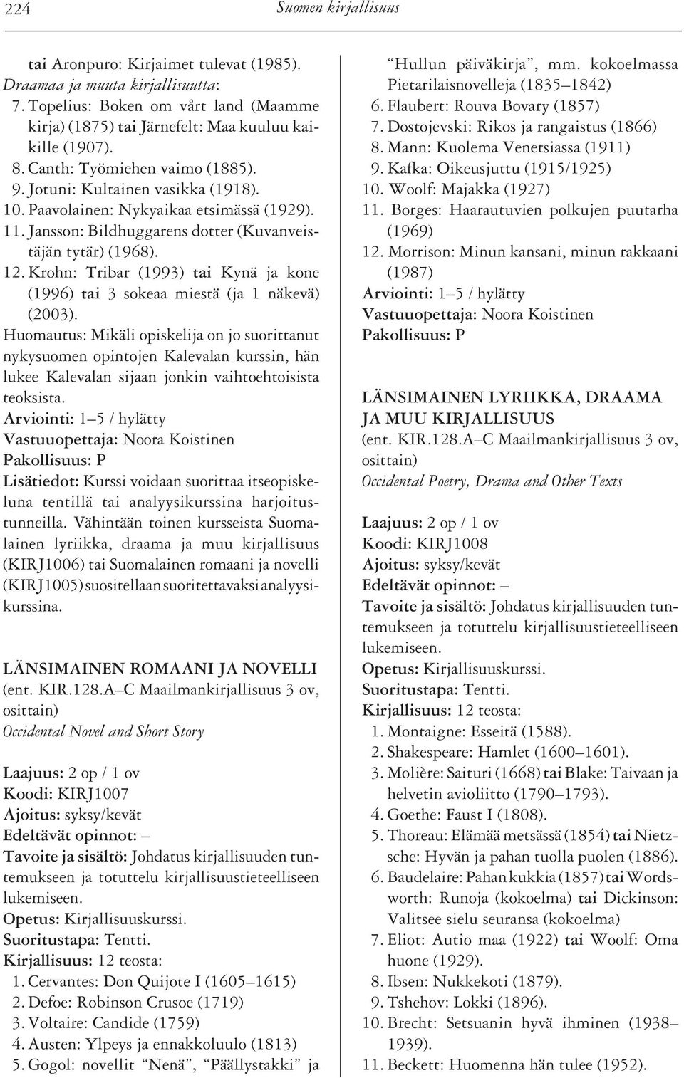 Krohn: Tribar (1993) tai Kynä ja kone (1996) tai 3 sokeaa miestä (ja 1 näkevä) (2003).