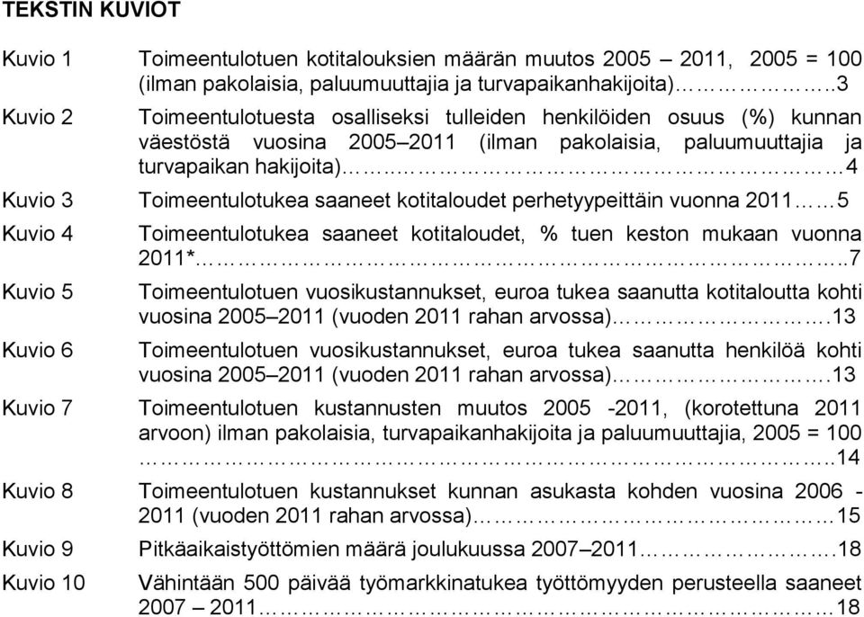 . 4 Toimeentulotukea saaneet kotitaloudet perhetyypeittäin vuonna 2011 5 Toimeentulotukea saaneet kotitaloudet, % tuen keston mukaan vuonna 2011*.