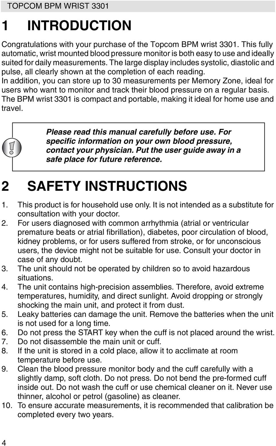 The large display includes systolic, diastolic and pulse, all clearly shown at the completion of each reading.