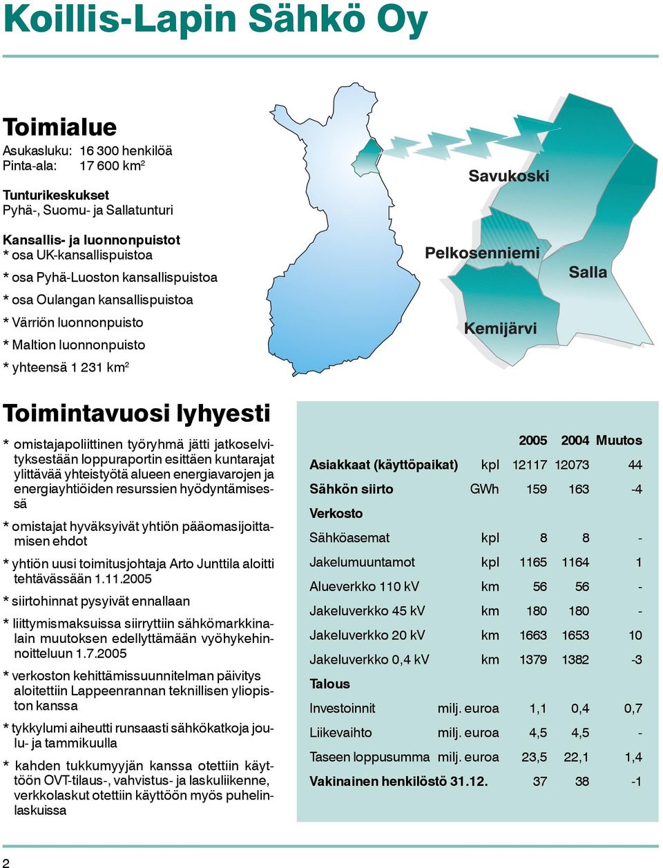 jatkoselvityksestään loppuraportin esittäen kuntarajat ylittävää yhteistyötä alueen energiavarojen ja energiayhtiöiden resurssien hyödyntämisessä * omistajat hyväksyivät yhtiön pääomasijoittamisen