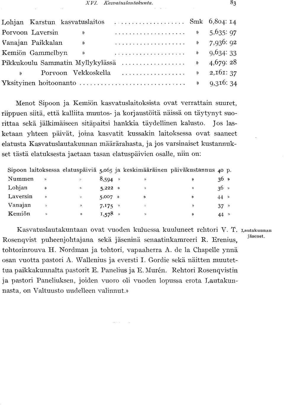 Vekkoskella» 2,161: 37 Yksityinen hoitoonanto,.