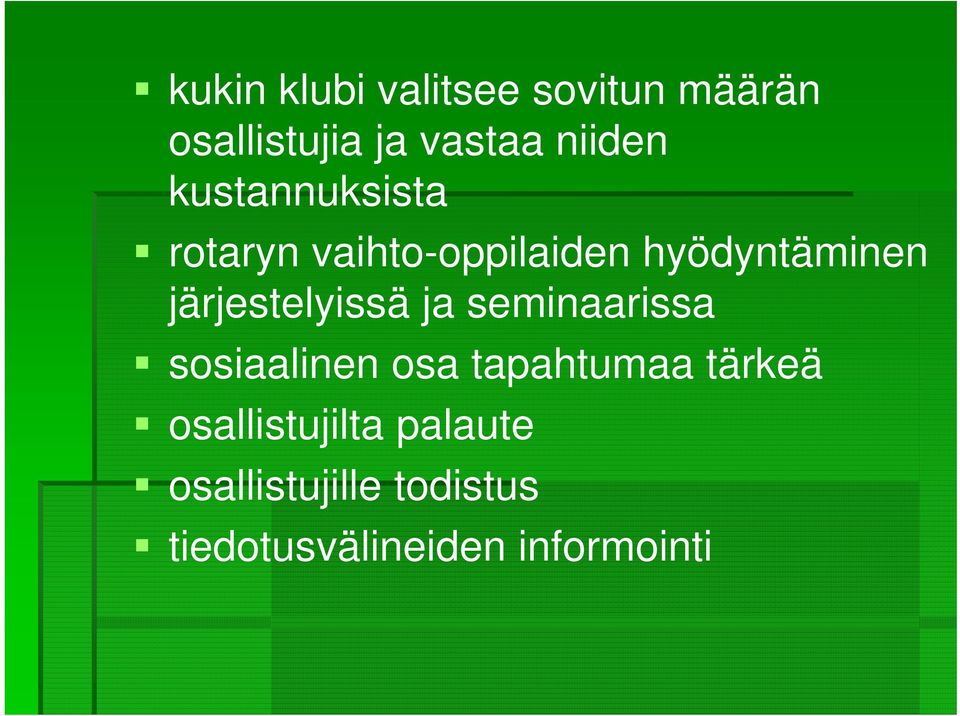 järjestelyissä ja seminaarissa sosiaalinen osa tapahtumaa tärkeä