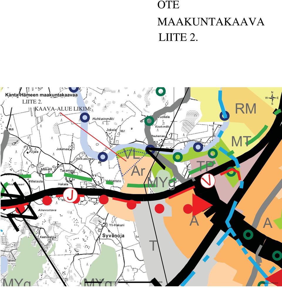 värejä Kiinteistörajat saattavat olla osittain vanhentuneet RM / Z MYg!