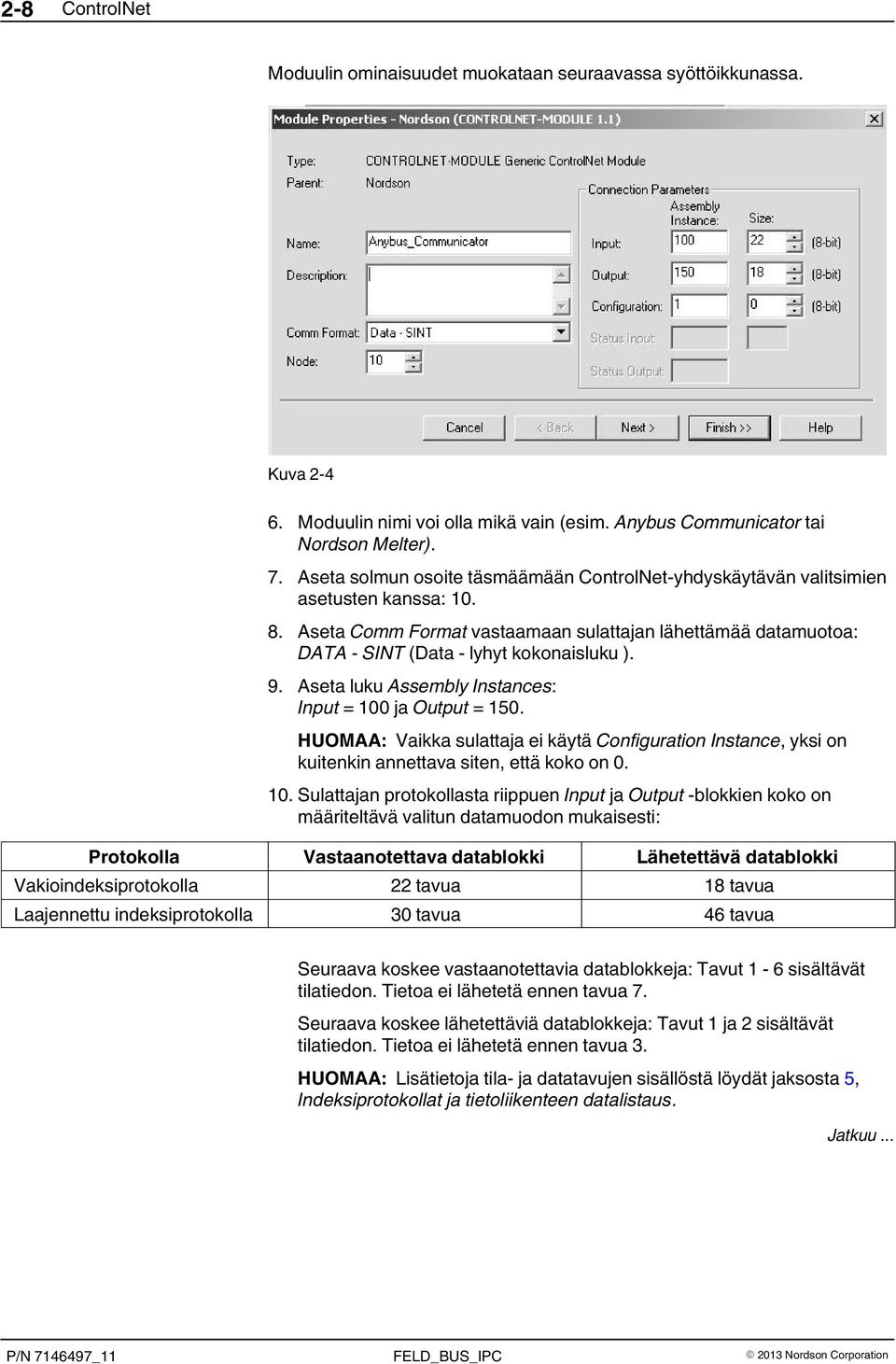 Aseta luku Assembly Instances: Input = 100