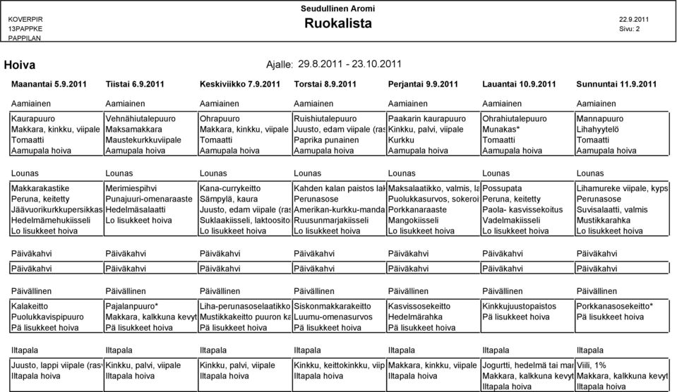 2011 Keskiviikko 7.9.