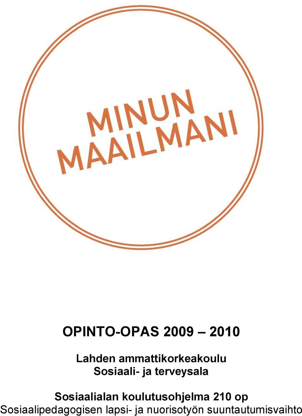 terveysala Sosiaalialan koulutusohjelma