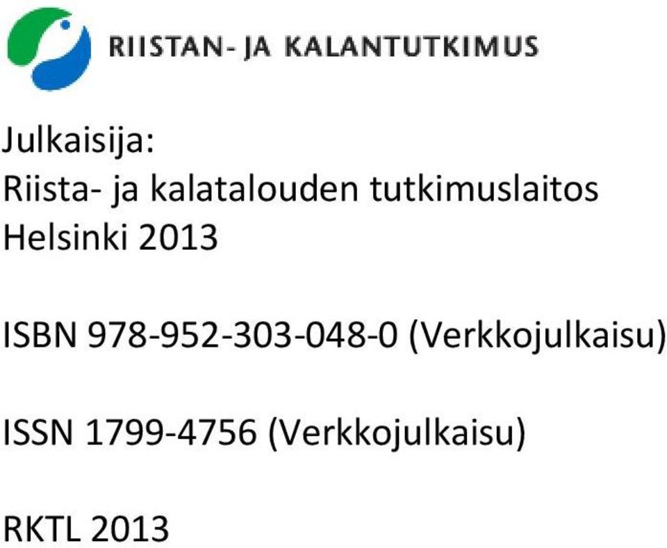 978 952 303 048 0 (Verkkojulkaisu)