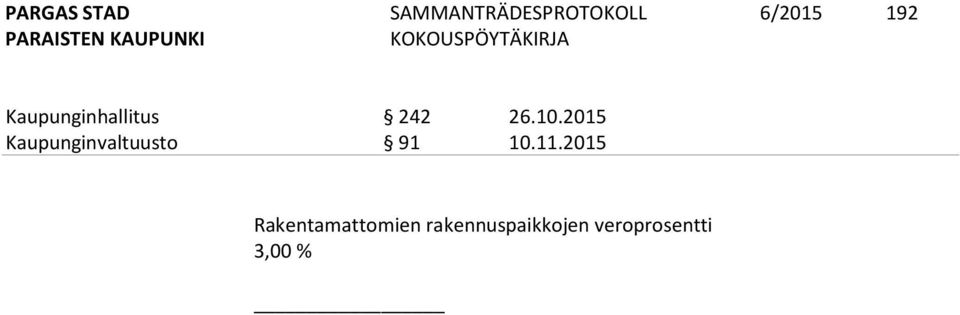 2015 Kaupunginvaltuusto 91 10.11.