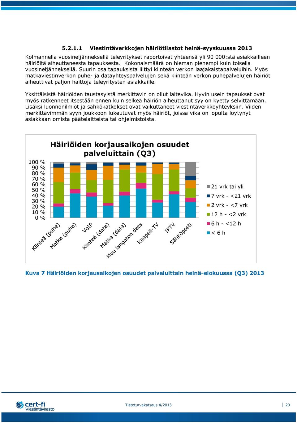 Myös matkaviestinverkon puhe- ja datayhteyspalvelujen sekä kiinteän verkon puhepalvelujen häiriöt aiheuttivat paljon haittoja teleyritysten asiakkaille.